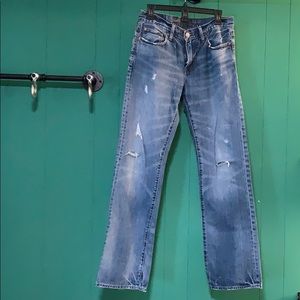 American eagle boot cut distressed men’s jeans
